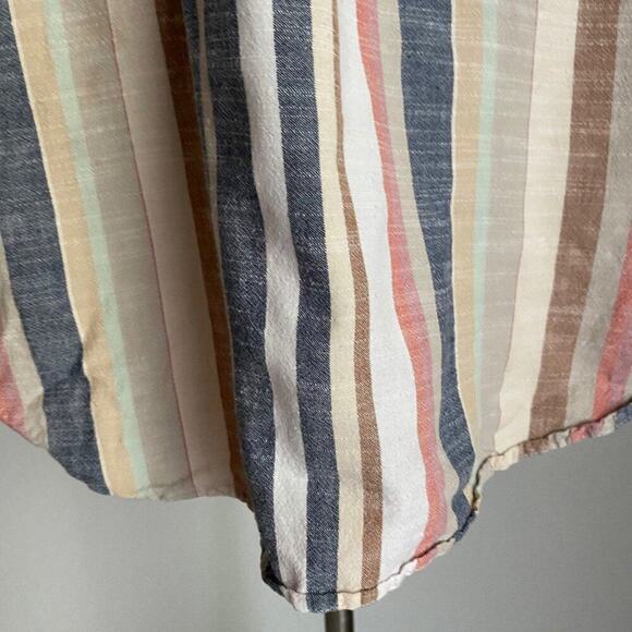 Urban Outfitter sz‎ M pink beige 100% cotton boho cottage blouse - Picture 6 of 8